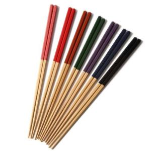 竹箸 おしゃれ マイ箸 | ダイヤカット 塗分...の詳細画像1