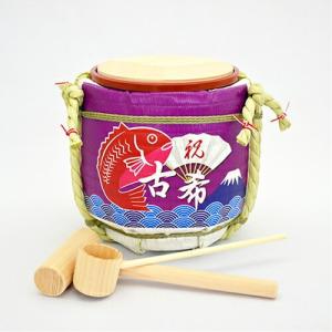 結婚式披露宴演出 ミニ鏡開きこも樽 はな舞寿 ピンク : ワイハウス