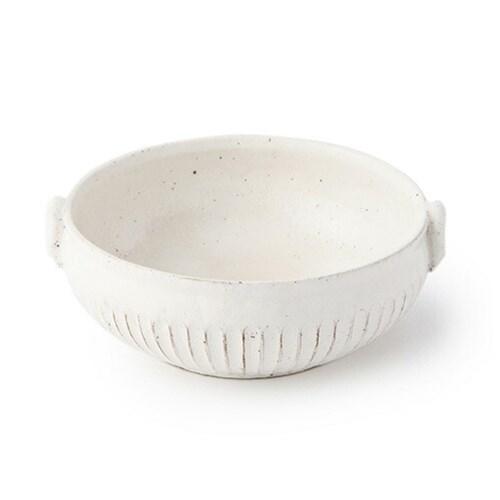 スープボウル 藤山窯 粉引細縞 和洋折衷 電子レンジ使用可 汁物 鍋 取り分け 爆買