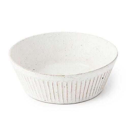 ボウル どんぶり 藤山窯 キズナIII 粉引 細縞 大サイズ 爆買