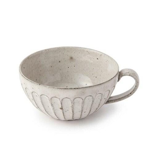 藤山窯 スープカップ ココア太縞 爆買