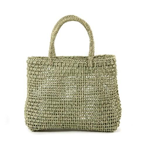 い草バッグ エコバッグ 須浪亨商店 岡山県 いかご 大 いぐさ / い草バッグ かごバッグ 天然素材...