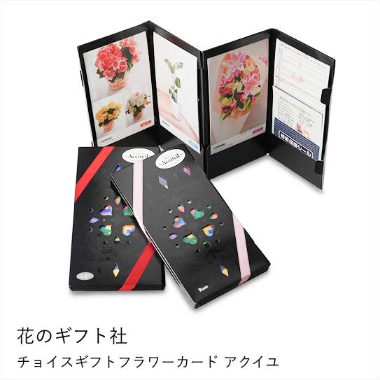 【花のギフト社】チョイスギフトフラワーカード　アクイユ/Rose・Lily・Cattleyaコース