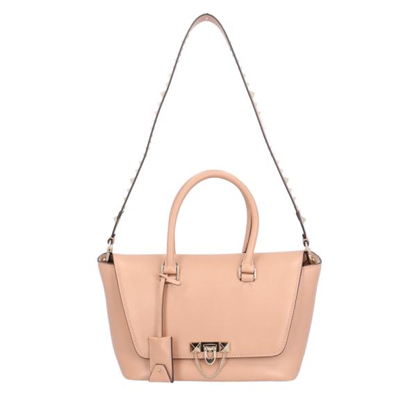 ヴァレンティノ マイロックスタッド ショルダーバッグ レザー ピンク レディース VALENTINO...