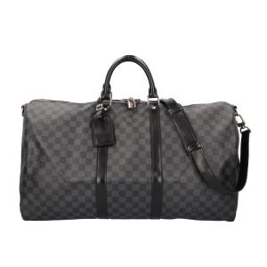 ルイヴィトン キーポル55バンドリエール ボストンバッグ ダミエグラフィットキャンバス N41413 ブラック メンズ LOUIS VUITTON 中古
