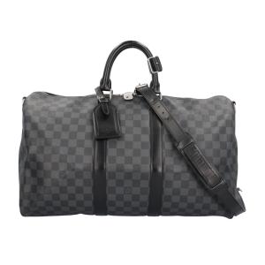 ルイヴィトン キーポルバンドリエール45 ボストンバッグ ダミエグラフィットキャンバス N41418 ブラック メンズ LOUIS VUITTON 中古