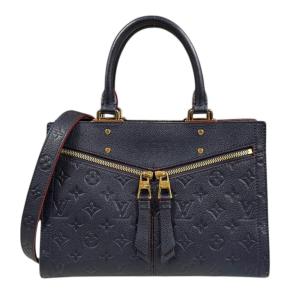 ルイヴィトン スリーPM モノグラムアンプラント ショルダーバッグ モノグラムアンプラント M54195 ネイビー レディース LOUIS VUITTON 中古