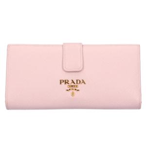 プラダ PRADA サフィアーノ 長財布 レザー レディース 中古｜rk-y