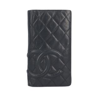 シャネル ココマーク カンボン 長財布 レザー レディース CHANEL 中古
