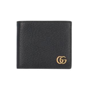 グッチ コインウォレット GGマーモント 二つ折り財布 レザー 428725 メンズ GUCCI 中古 美品