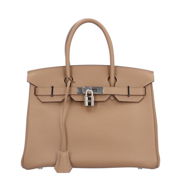 エルメス バーキン30 ハンドバッグ レザー ベージュ レディース HERMES 中古 美品