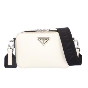 プラダ ショルダーバッグ レザー 2VH070 ホワイト レディース PRADA 中古 美品