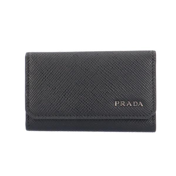 プラダ サフィアーノ キーケース 2PG222 ユニセックス 中古 美品 レザー PRADA