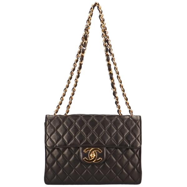 シャネル CHANEL Sフラップ　30　チェーン デカマトラッセ ショルダーバッグ ラムスキン ブ...