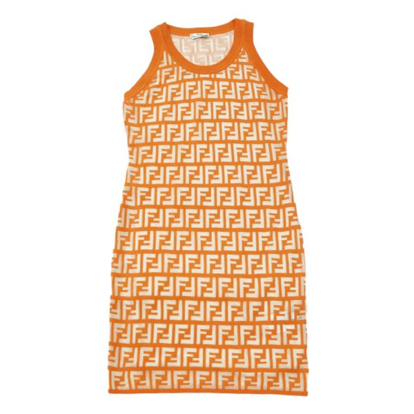 フェンディ ワンピース コットン FZD760 A7U3 レディース FENDI 中古 美品