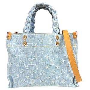 ルイヴィトン バイザプール レットゴー モノグラムデニム ショルダーバッグ M24897 ブルー レディース LOUIS VUITTON 中古