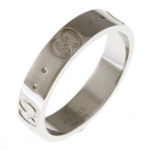 GUCCI グッチ K18WG リング 指輪 8.5号 アイコン #9 18金 K18ホワイト