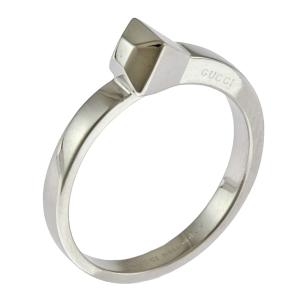 GUCCI グッチ サイズ:16号 ロゴシルバーリング 中古 BS55