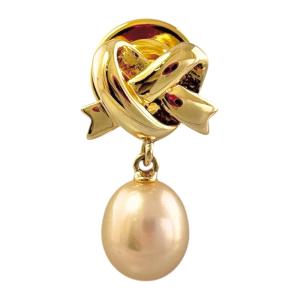 TASAKI（タサキ） 田崎真珠 マベパール ブローチ ダイヤモンド K18WG