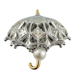 MIKIMOTO（ミキモト） ブローチ 18金 K18イエローゴールド アコヤ