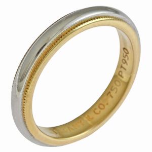 TIFFANY&Co. ティファニー ミルグレイン バンド リング ローズ