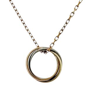 カルティエ トリニティ ネックレス 18金 K18ピンクゴールド レディース CARTIER 中古 美品