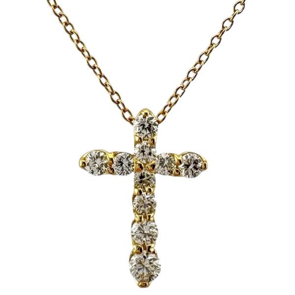 ポンテヴェキオ ネックレス 18金 K18イエローゴールド ダイヤモンド レディース Ponte V...