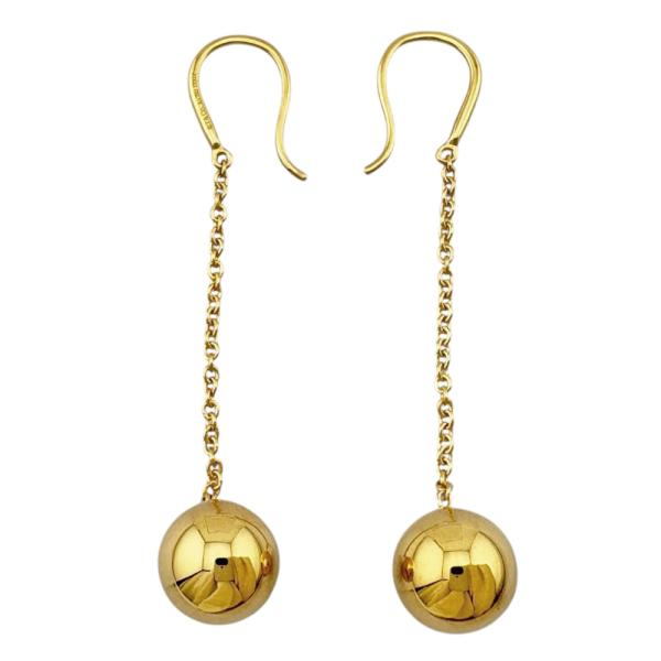 ティファニー ハードウェア ボール ピアス 18金 K18イエローゴールド レディース TIFFAN...