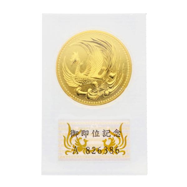 天皇陛下御即位記念 10万円金貨幣 平成2年 純金 記念コイン K24ゴールド ユニセックス  中古...