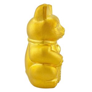 置物 招き猫 純金 縁起物 金運 財運 商売〓...の詳細画像4