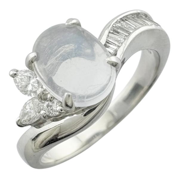 リング 指輪 13号 Pt900プラチナ ブルームーンストーン レディース  中古 美品