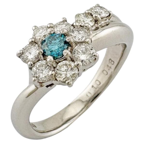 リング 指輪 7.5号 Pt900プラチナ ダイヤモンド レディース  中古 美品