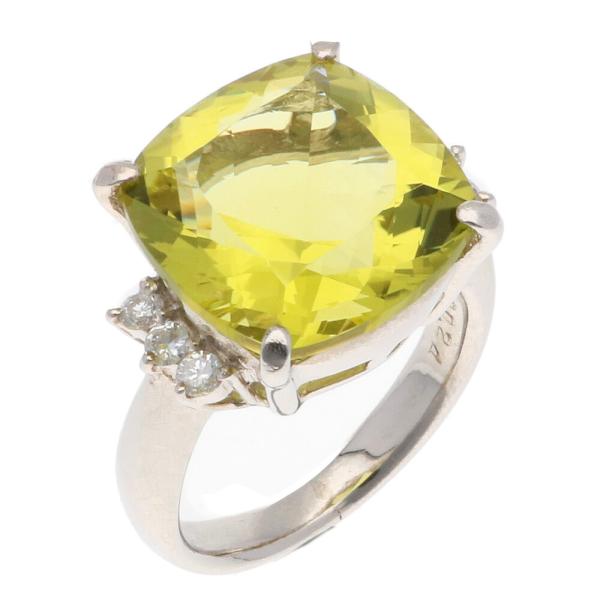 リング 指輪 12号 Pt900プラチナ クォーツ中古 美品