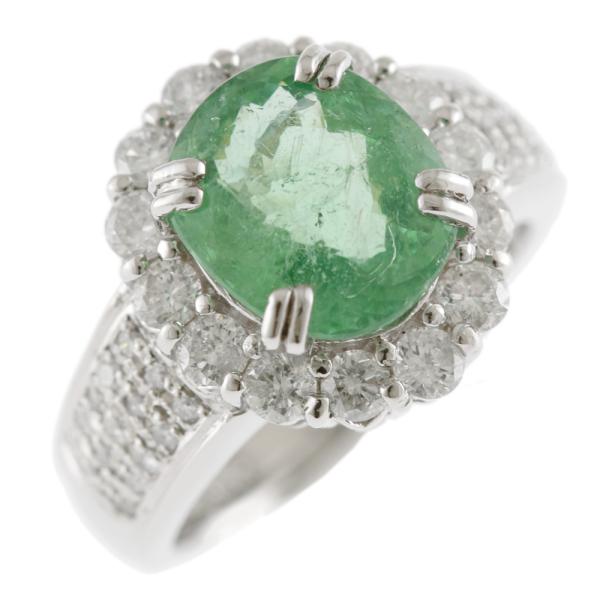 リング 指輪 13号 Pt900プラチナ パライバトルマリン レディース  中古 美品