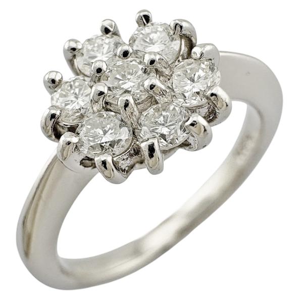 リング 指輪 11号 Pt900プラチナ ダイヤモンド レディース  中古 美品