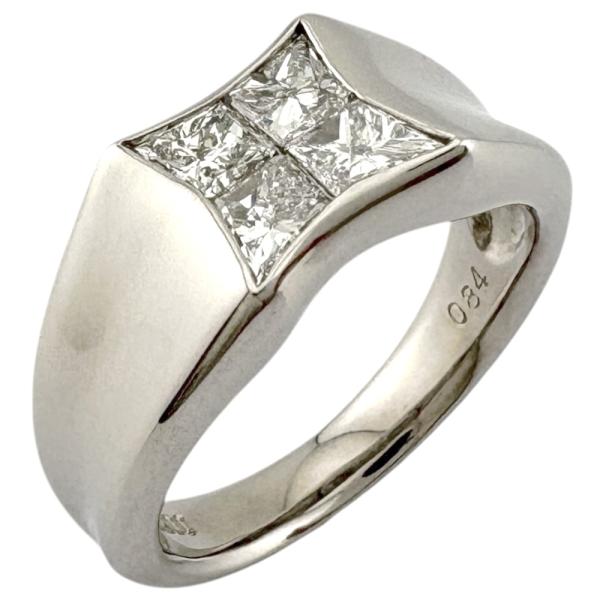 リング 指輪 10.0号 Pt900プラチナ ダイヤモンド レディース  中古 美品