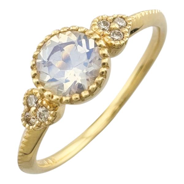 リング 指輪 12.5号 18金 K18イエローゴールド ラブラドライト レディース  中古 美品