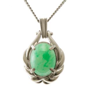 ペンダントトップ 翡翠 2.37ct ダイヤモンド 0.59ct プラチナ Pt900