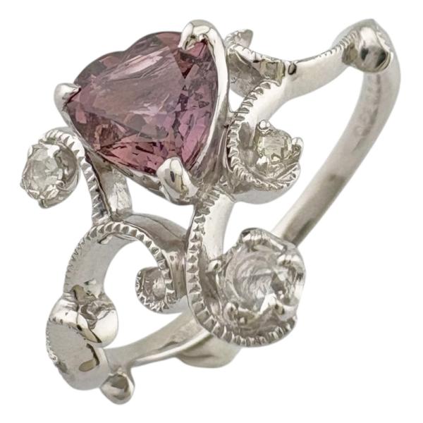 リング 指輪 14.5号 18金 K18ホワイトゴールド サファイア レディース  中古 美品