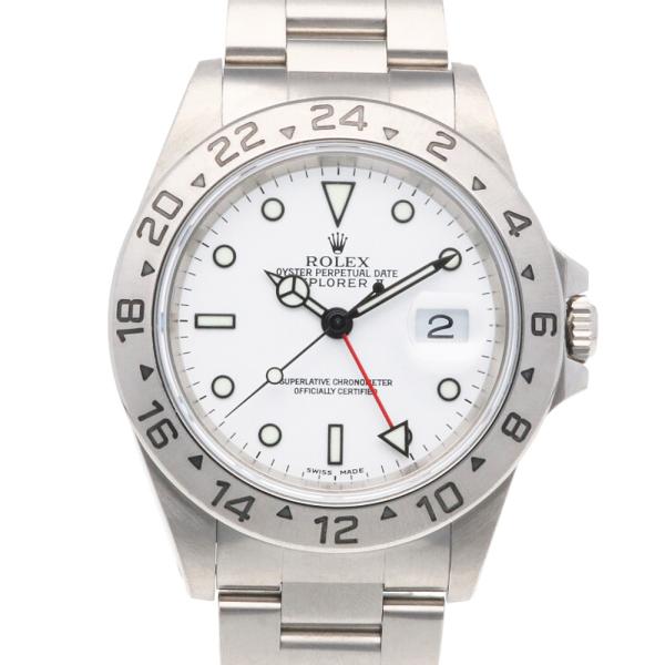 ロレックス エクスプローラー2 腕時計 時計 ステンレススチール 16570 自動巻き メンズ 1年...