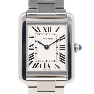 カルティエ マストタンク SM ヴェルメイユ Cartier 腕時計 ホワイト/グレー文字盤 カルティエ マストタンク SM ヴェルメイユ Cartier 腕時計 ホワイト