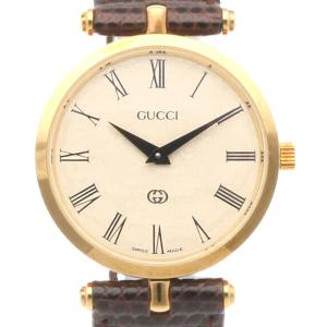 グッチ シェリーライン　ラウンド 腕時計 時計 GP ユニセックス 1年保証 GUCCI 中古｜rk-y