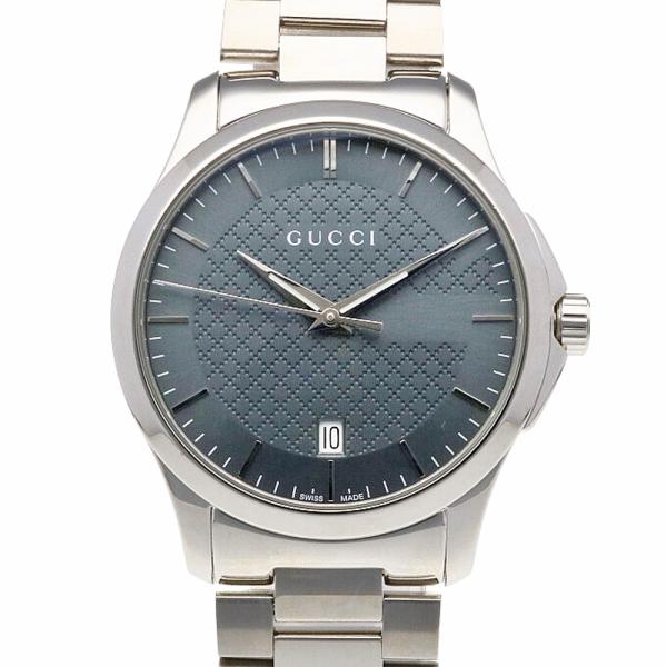 グッチ Gタイムレス 腕時計 ステンレススチール 126.4 クオーツ 1年保証 GUCCI 中古