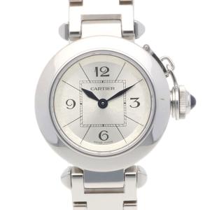 カルティエ ミスパシャ 腕時計 時計 ステンレススチール W3140007/2973 クオーツ レディース 1年保証 CARTIER 中古 美品｜rk-y