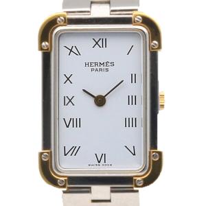 エルメス クロアジュール 腕時計 時計 ステンレススチール レディース 1年保証 HERMES 中古｜rk-y