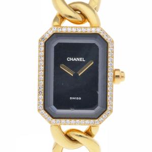 シャネル プルミエール L 腕時計 時計 18金 K18イエローゴールド クオーツ レディース 1年保証 CHANEL 中古｜rk-y