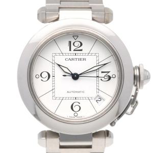 中古 カルティエ CARTIER W31015M7 ホワイト ユニセックス 腕時計 Cartier（カルティエ） パシャC オートマチック W31015M7 初期モデル