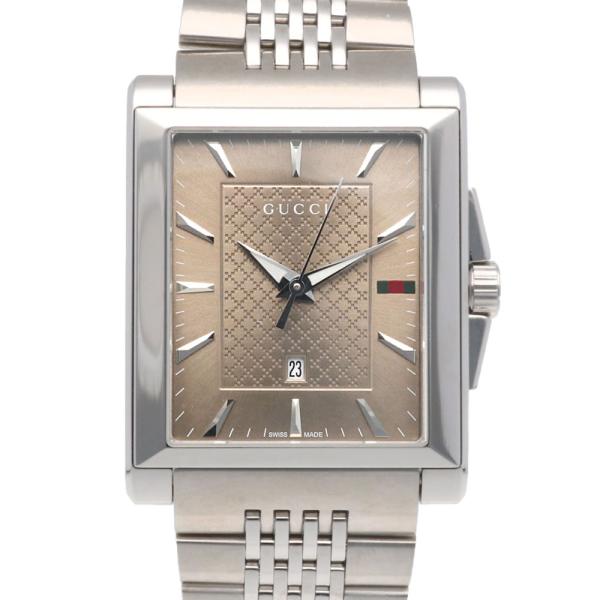 グッチ Gタイムレス レクタングル 腕時計 時計 ステンレススチール 138.4 クオーツ メンズ ...