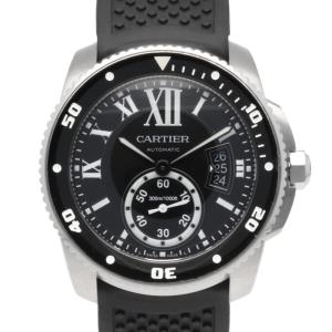 カルティエ CARTIER カリブル ドゥ カルティエ ダイバー 腕時計 ステンレススチール W7100056 メンズ 中古 1年保証｜rk-y