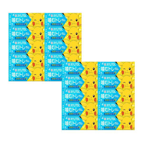 ロッテ キシリトールガム噛むトレ(ビリビリサイコソーダ) 9枚×20個